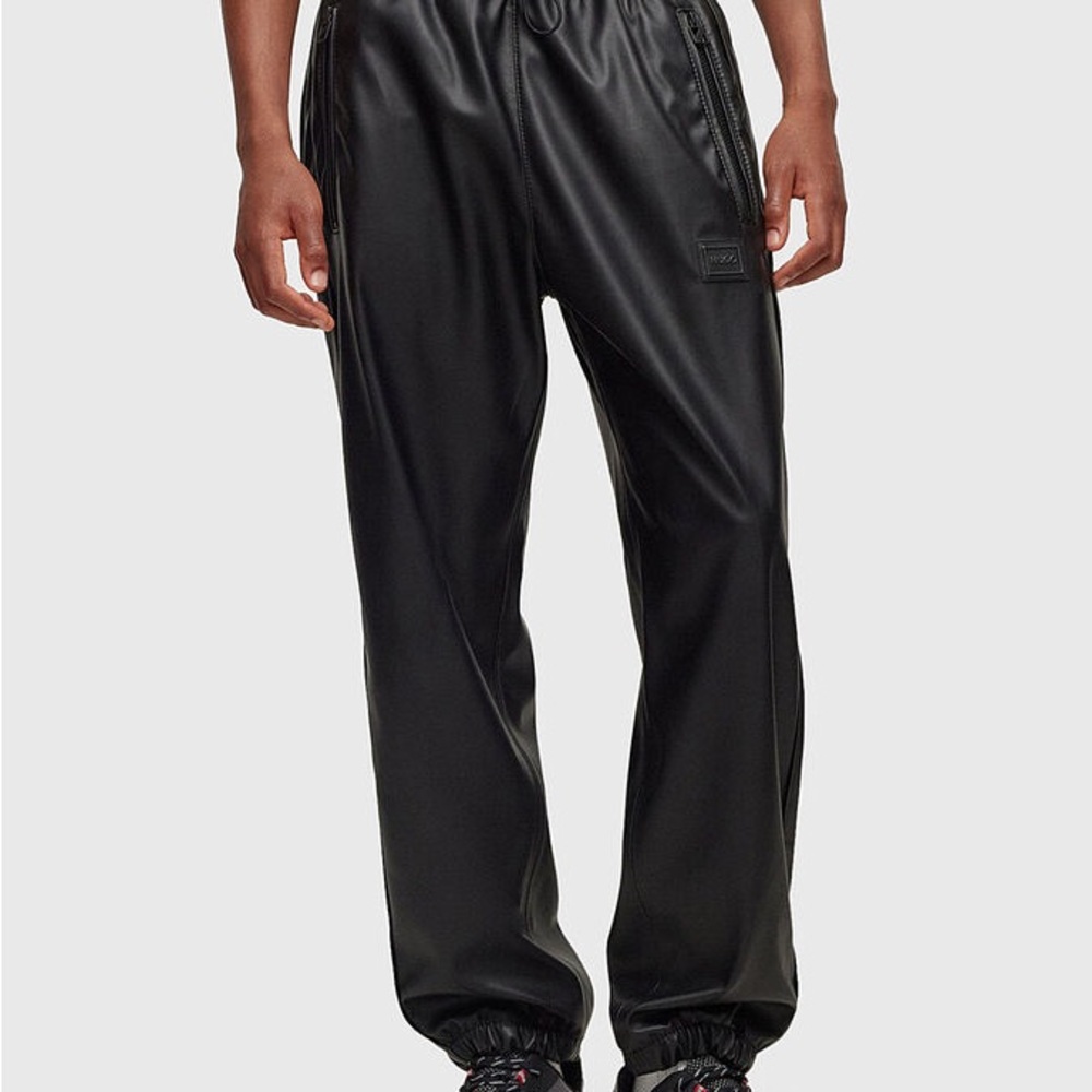 Hugo Eco Black Jogger Pants | Size XL | Sleek Design | Gently Used